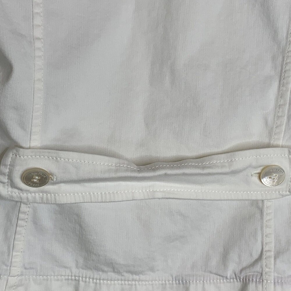 Emilio Pucci Firenze Jacket Womans Size 10 White Denim Stretch Made in Italy - Picture 8 of 15